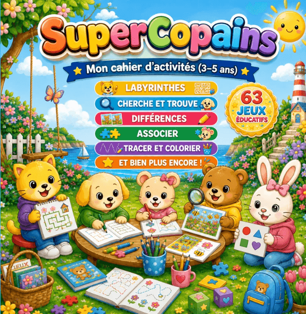 Couverture de SuperCopains  Mon cahier d'activités