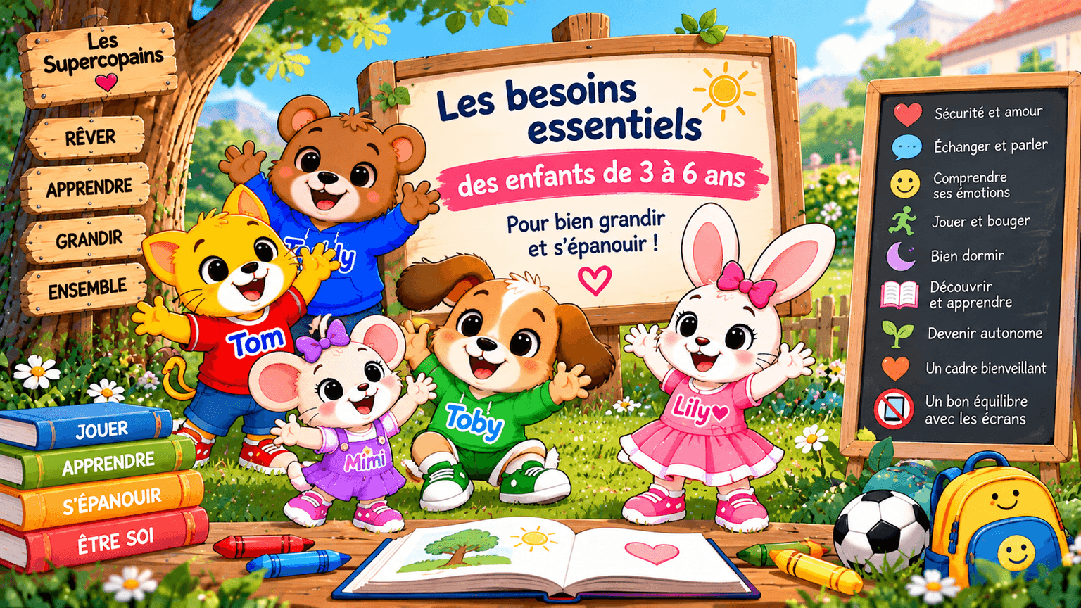 Illustration de 🌱 Les besoins essentiels des enfants de 3 à 6 ans