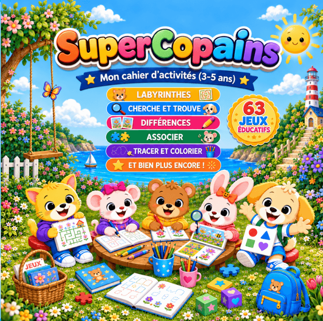 Couverture de SuperCopains  Mon cahier d'activités