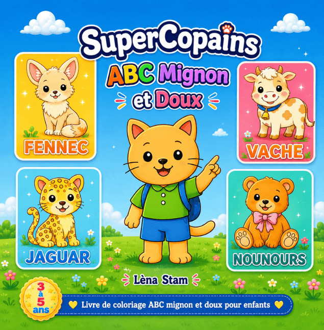 Couverture de SuperCopains  ABC Mignon  et Doux